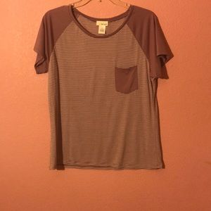 Purple stripped shirt